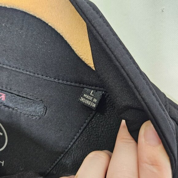 Tumi Tech Men's Black Jacket Full-Zip Multiple Pockets Softshell Size L - Picture 7 of 12